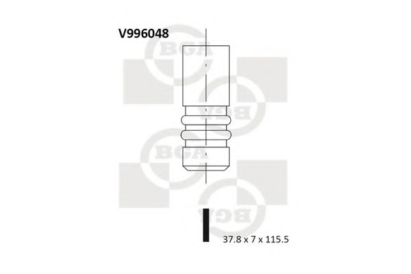 BGA V996048 Exhaust Valve